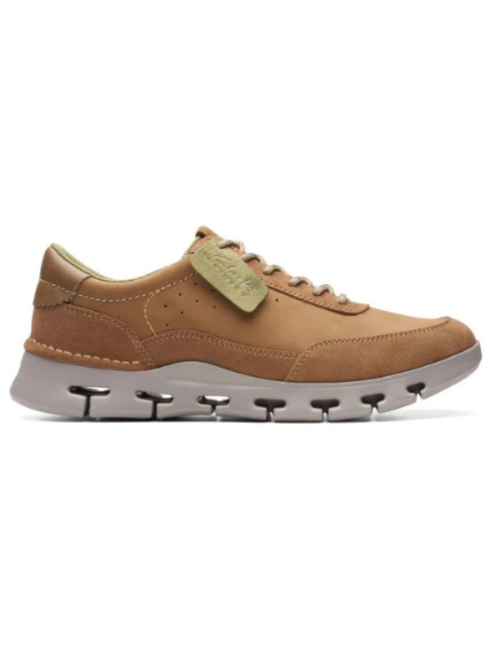 Mens Clarks Nature X One Casual Shoes in Dark Sand Nubuck. 26173583